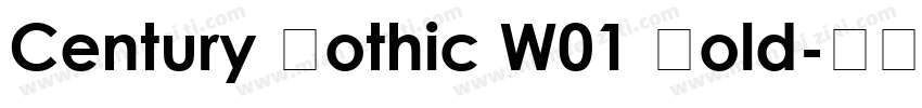 Century Gothic W01 Bold字体转换
